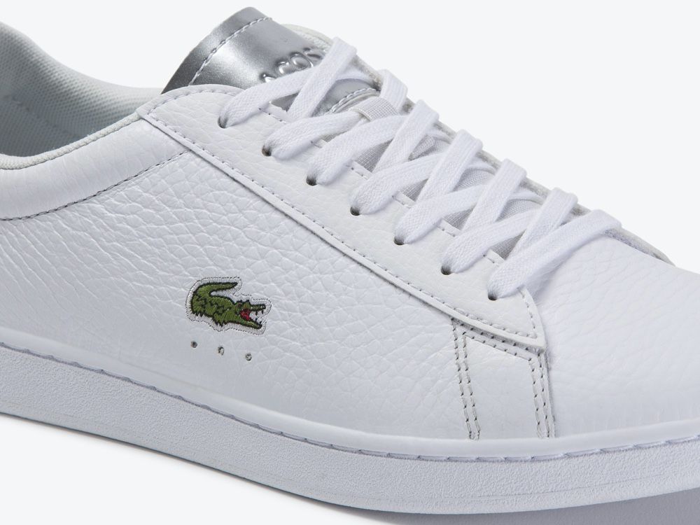 schuld platform lucht Lacoste Carnaby EVO 220 - White-Silver - Online kopen